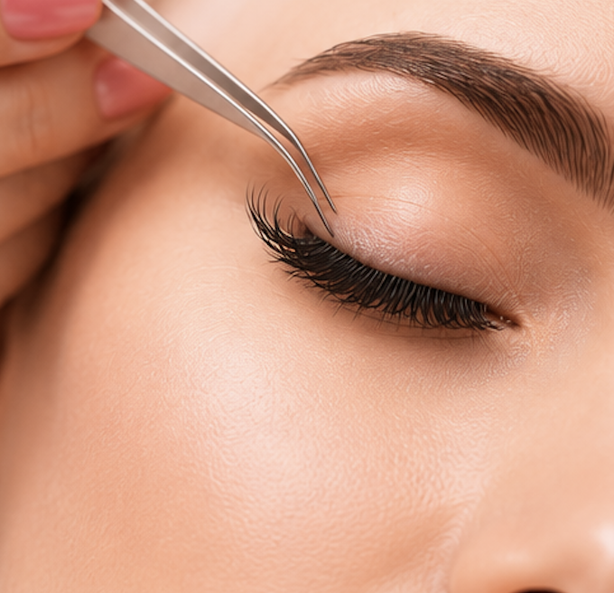 Eyelash extension application